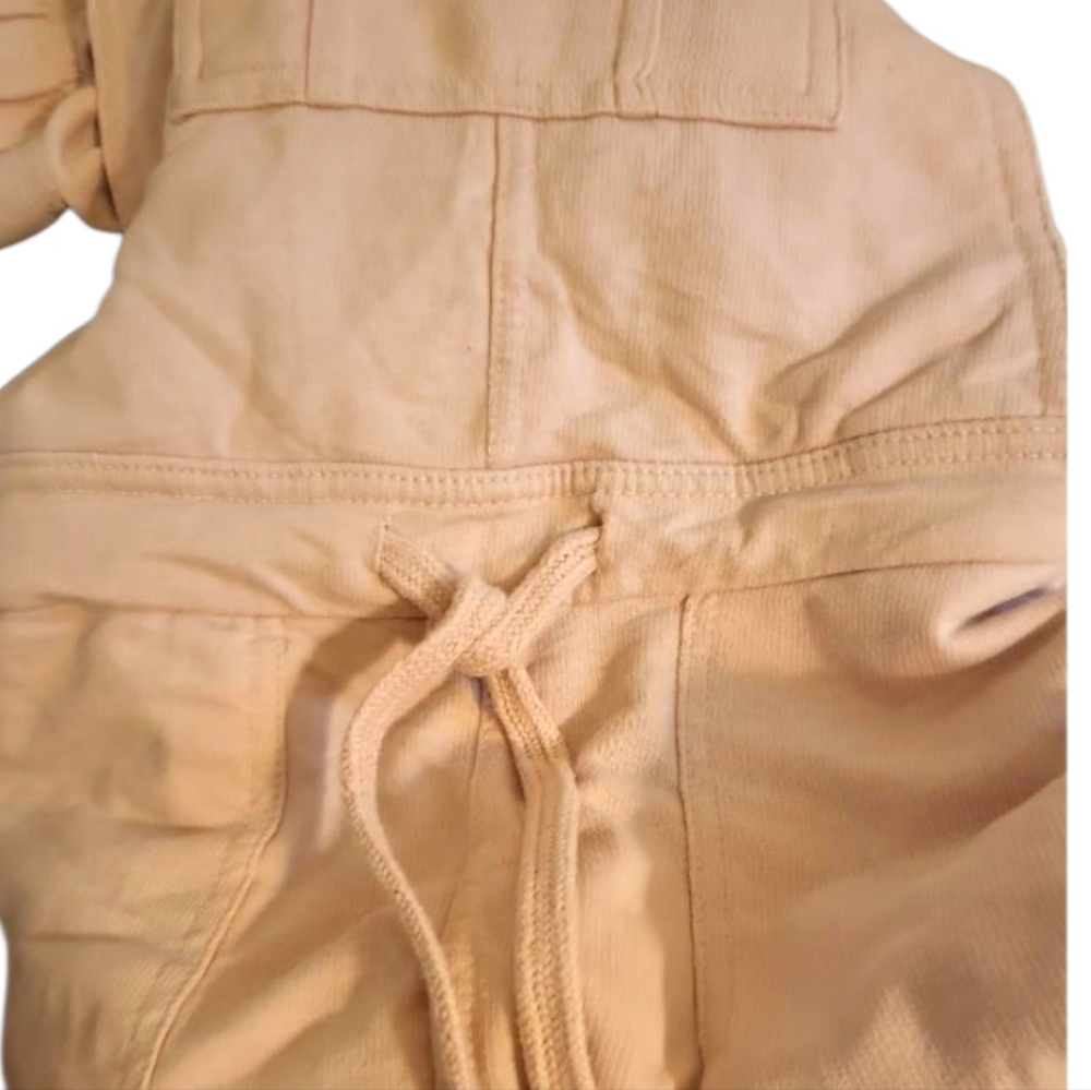 WALLFLOWER Pink Jogger Style Overalls Adj Straps Pckts Drawcord Waist Stretch LG - Picture 7 of 15
